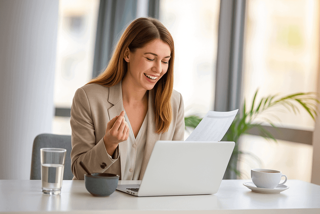 woman looking at investment options based on the property clock