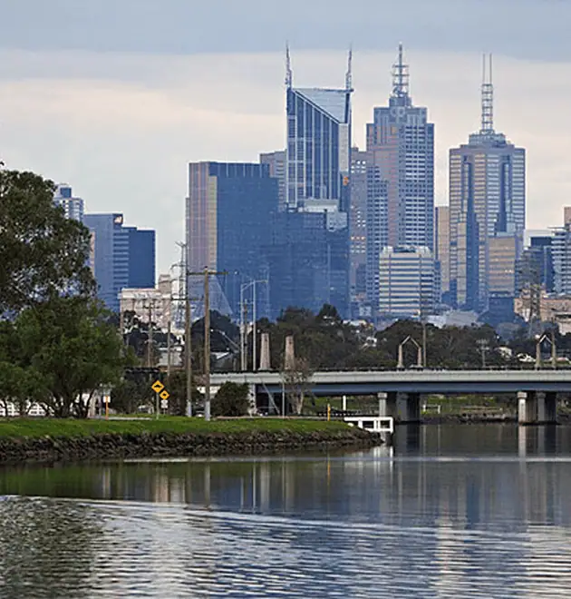 view of city from Maribyrnong