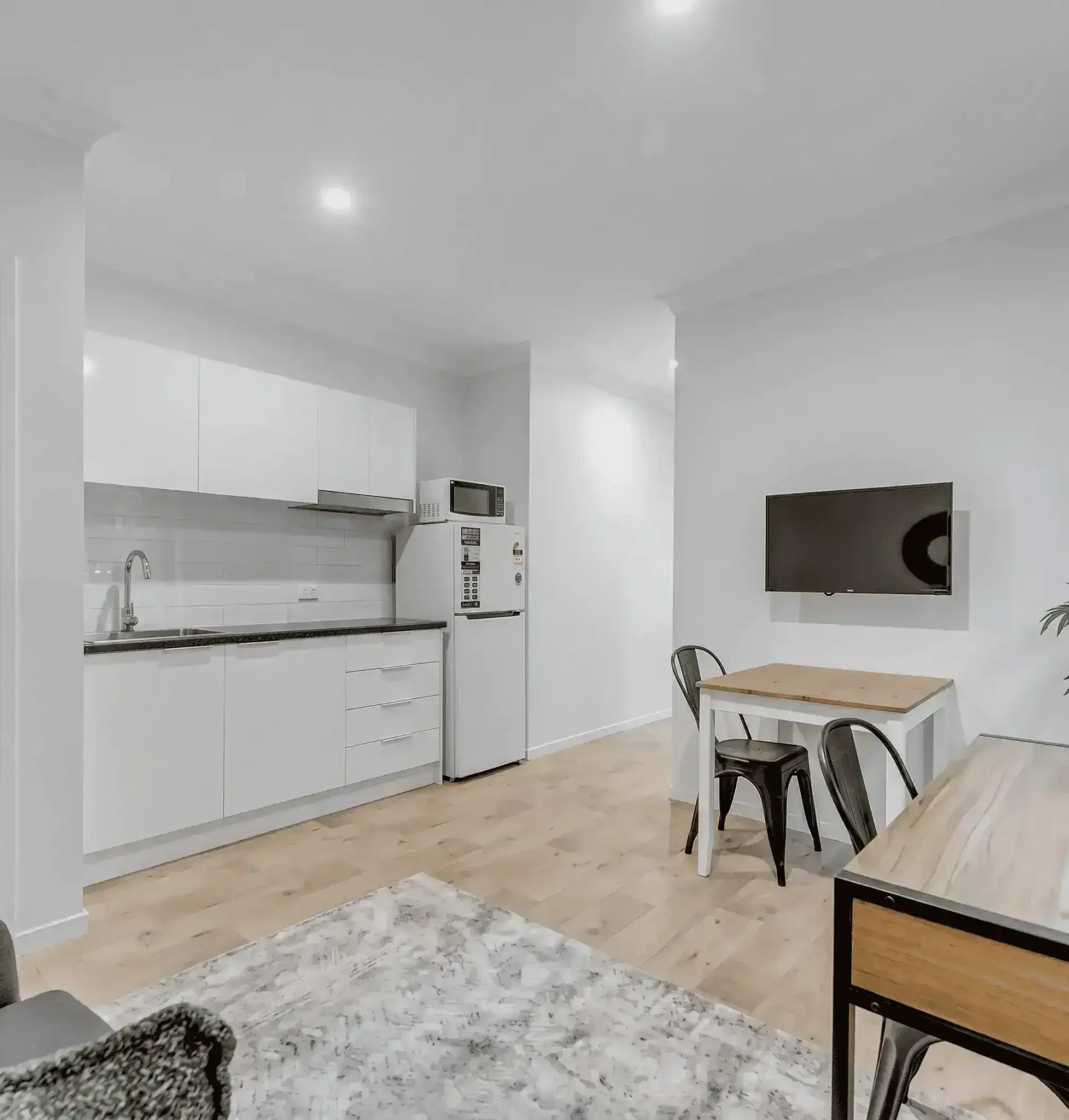 A co-living private room with a kitchenette in high rental yield suburbs