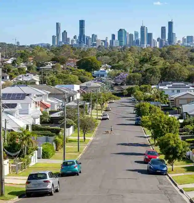 A suburban Australian street that could be a good location to convert a home for co-living