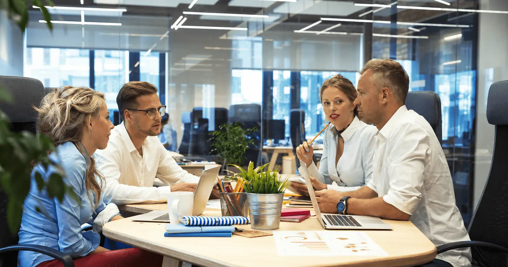 experts meeting about return on investment property backed by the company